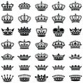 Crown vector icon illustration