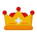 Crown icon. Colorful cartoon crown icon. Crown sign. Vector illustration Royalty Free Stock Photo