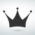 crown Icon isolated vector on a white backround icon Royalty Free Stock Photo