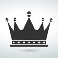 crown Icon isolated vector on a white backround icon