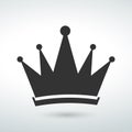 crown Icon isolated vector on a white backround icon Royalty Free Stock Photo