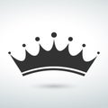 crown Icon isolated vector on a white backround icon Royalty Free Stock Photo