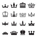 Crown icon set