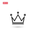 Crown icon vector design isolated Royalty Free Stock Photo