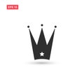 Crown icon vector design isolated 2 Royalty Free Stock Photo