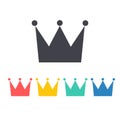 Crown icon, vector illustion flat design style.