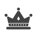 Crown icon vector image. Royalty Free Stock Photo