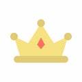 Crown icon vector image. Royalty Free Stock Photo