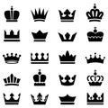 Crown Icons Royalty Free Stock Photo