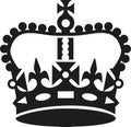 Crown in Keep calm style Royalty Free Stock Photo