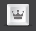 Crown key computer Royalty Free Stock Photo