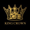 Crown King and Queen Crown Royal Princess Vector illustrato Royalty Free Stock Photo