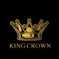 Crown King and Queen Crown Royal Princess Vector illustrato Royalty Free Stock Photo