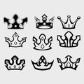 Crown king vector Royalty Free Stock Photo