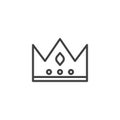 Crown line icon