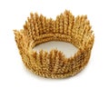 Crown made of wheat ears of cereals Royalty Free Stock Photo