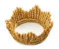 Crown made of wheat ears of cereals Royalty Free Stock Photo