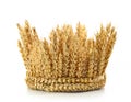 Crown made of wheat ears of cereals Royalty Free Stock Photo