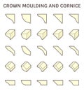 Crown moulding and cornice icon