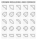 Crown moulding cornice