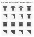 Crown moulding cornice