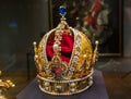 Crown in Museum Hofburg palace in Vienna Austria Royalty Free Stock Photo