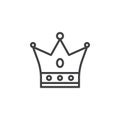 Crown outline icon