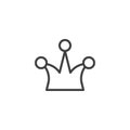 Crown outline icon