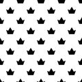 Crown pattern seamless vector