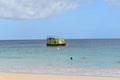 A Glass Bottom Boat in Store Bay, Tobago