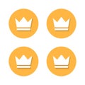 Crown, premium icon vector in flat style