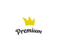 Crown premium logo vector