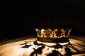 Crown of the real king on a black background. Game of Thrones