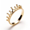 Crown Ring: Elegant 10k Gold Rings With Meticulous Design