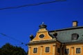 Crown on the roof of the Menshikov Palace building in St. Petersburg Architecture of St. Petersburg. Russia, St