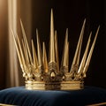Crown s design includes elaborate patterns and precise craftsmanship exuding Royalty Free Stock Photo