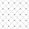 Crown seamless pattern. Repeating royal texture. Black color lattice on white background. Repeated wallpaper for design prints. Cu