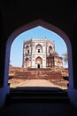 Crown shaped Chaukhandi tomb in Bidar, India