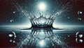 The Crown of a Single Drop AI-GENERATED Royalty Free Stock Photo