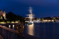 The crown on Skeppsholmen bridge. Stockholm. Sweden Royalty Free Stock Photo