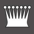 Crown symbol. sign element emblem. king, knight crown.