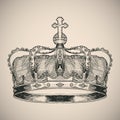 Crown symbol sketch.