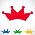 Crown symbol. Vector illustration.