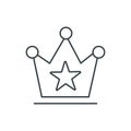 Crown thin line icon