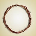 The Crown of Thorns of Jesus Christ, with a retro effect Royalty Free Stock Photo