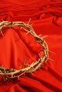 Crown of Thorns with Red Background