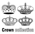 Crown, vector hand drawn vector