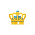 Crown vector icon. Crown emoji symbol. Royal crown isolated Vector EPS10