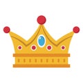 Crown Vector icon which can be easily modified or edit