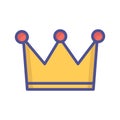 Crown Vector icon which can easily modify or edit